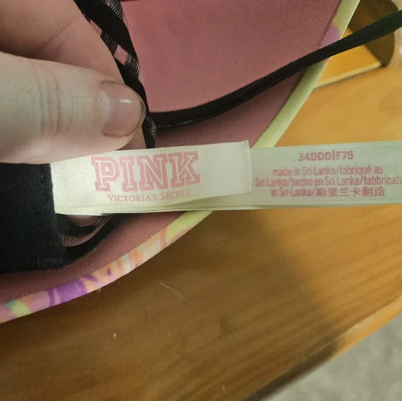 Victoria's Secret Floral Print Bra - Yellow and Pink - Picture 3 of 3